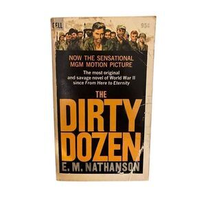 The Dirty Dozen by E M Nathanson Paperback Book Novel 1967